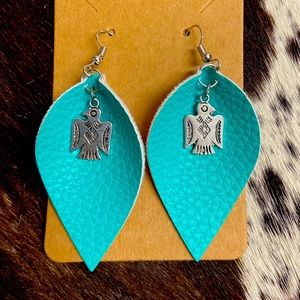 🌵Western Turquoise and Thunderbird Earrings!